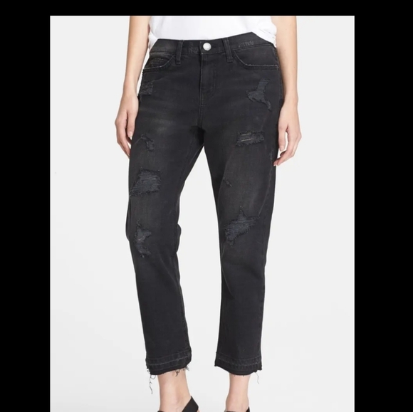 Current/Elliott Denim - Current Elliott cropped straight townhouse jeans
